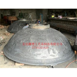 铜大缸批量生产(图)|庭院铸铜大缸摆件|铜大