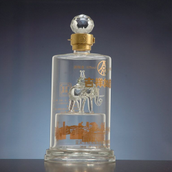 透明玻璃手工艺酒瓶创意个性水晶玻璃空酒瓶